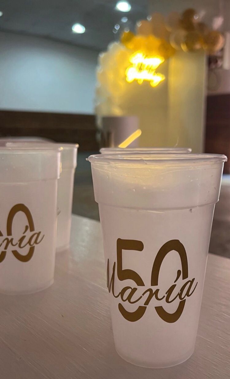 Decoración de vasos por Deco Planner